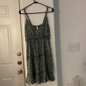 Floral Three Tiered Summer Dress with Ruffle Detail Size M